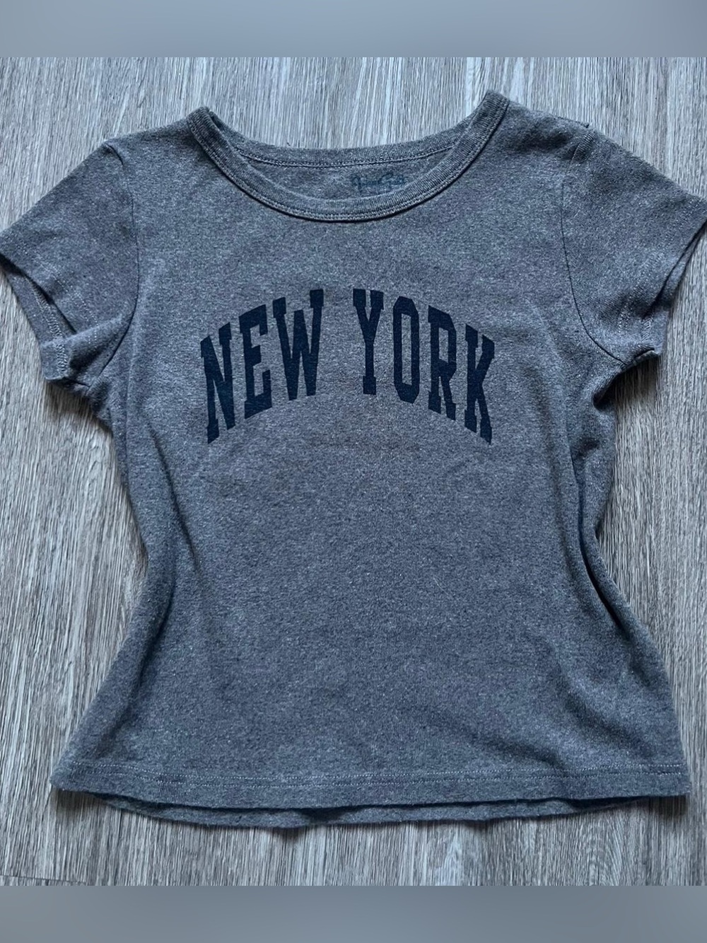 Grey "New York" Graphic Tee from John Galt